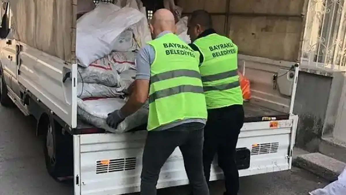 Bayraklı Belediyesinden yakacak desteği