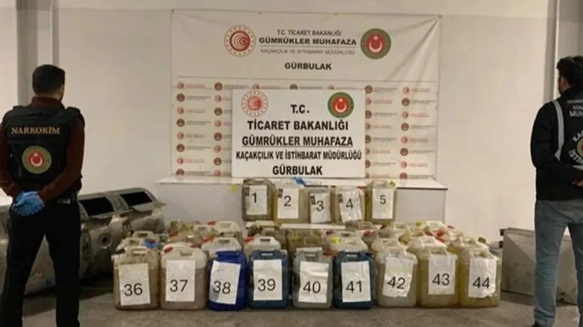 Gürbulak’ta 2,6 milyar TL'lik uyuşturucu operasyonu