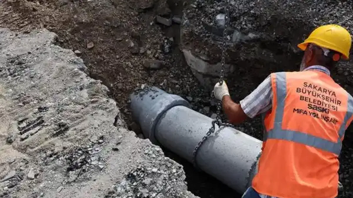 Sakarya Çukurahmediye’ye yeni atık su hattı