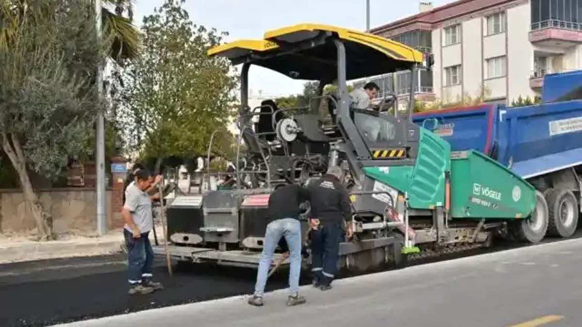 Manisa’da 9 bin ton asfaltla yol konforu arttı