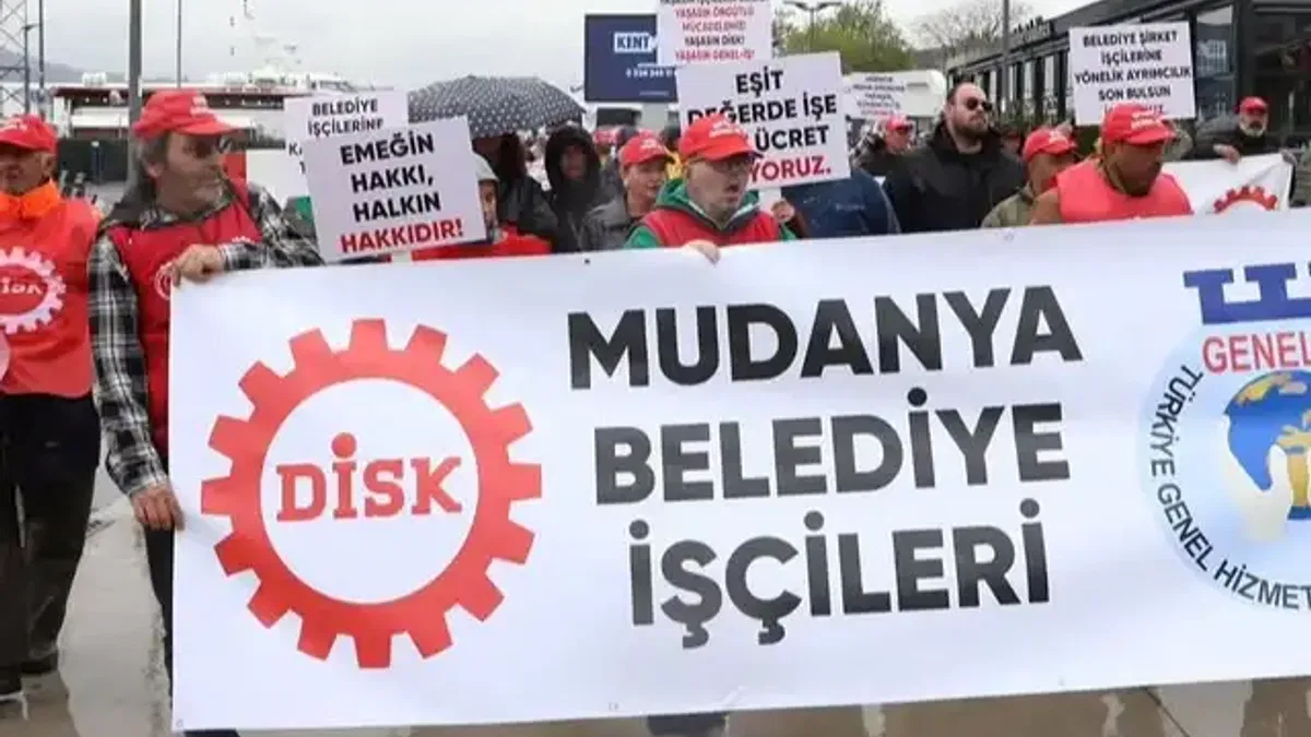 Mudanya Belediyesi işçileri ücret farkı ödemesini bekliyor