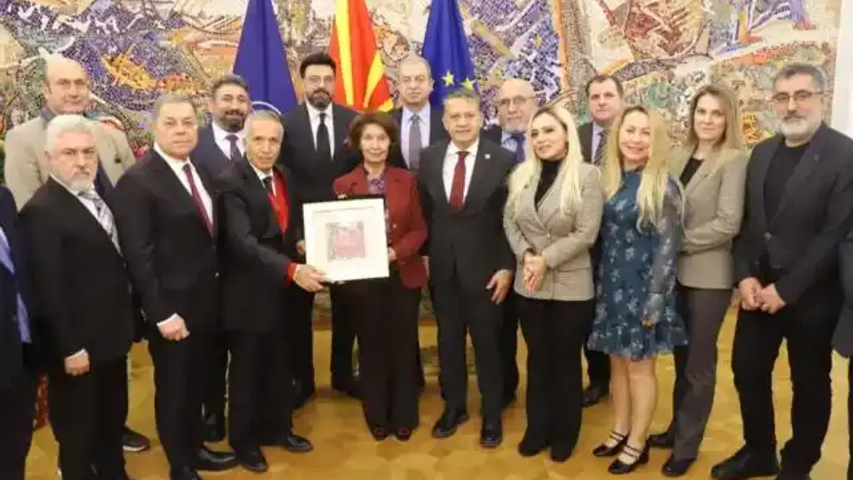KGK'dan Kuzey Makedonya Cumhurbaşkanı'na ziyaret