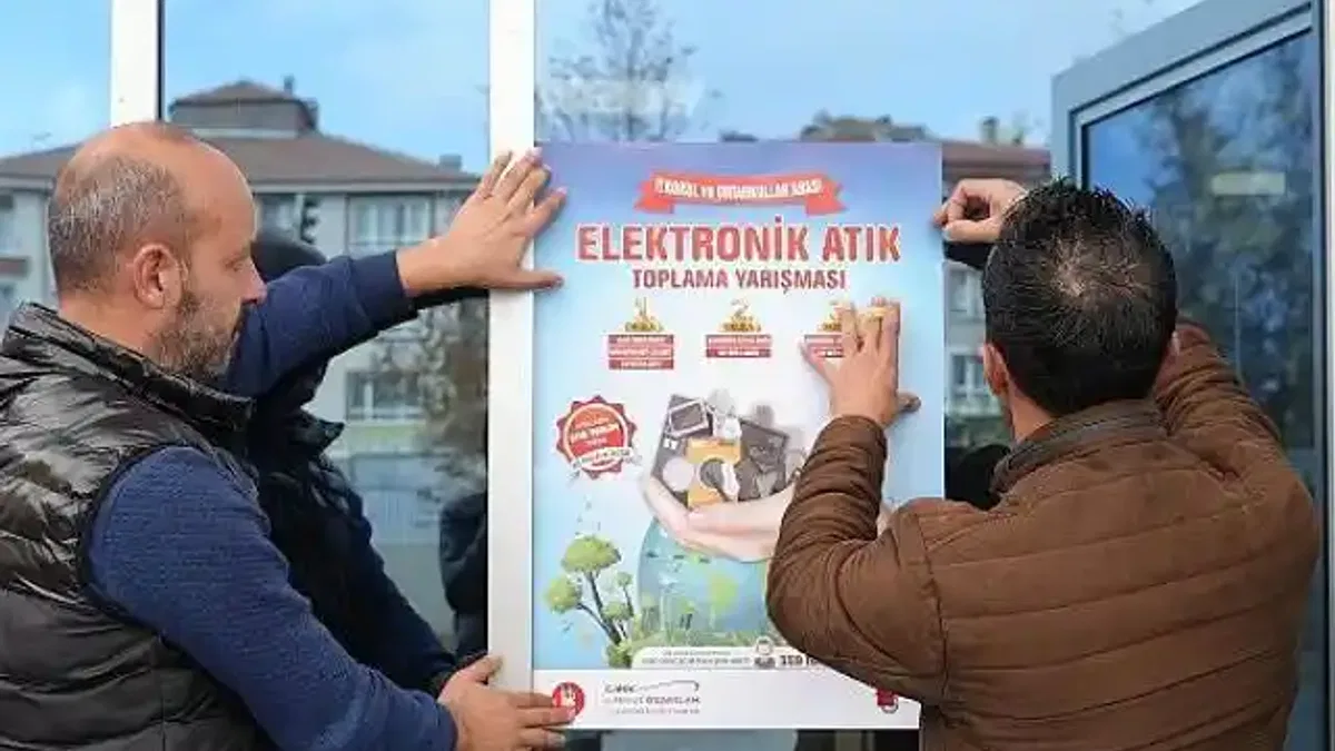 Keçiören'de Elektronik Atık Toplama Yarışması Başladı