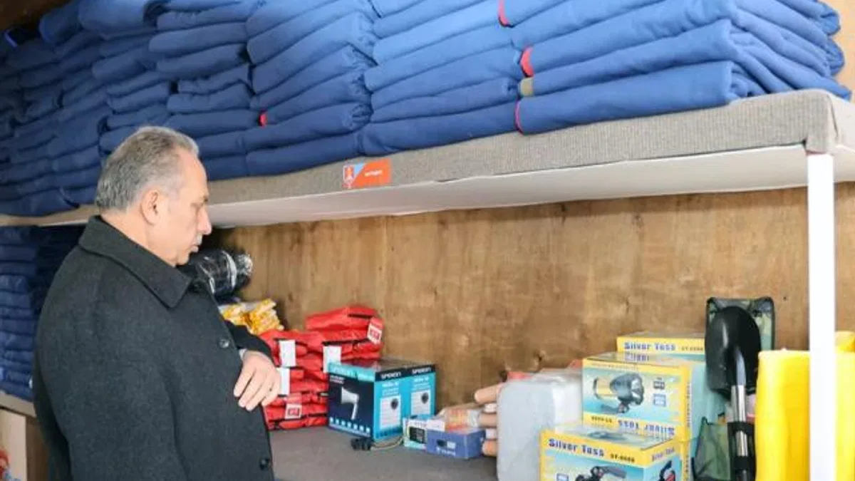 Kayseri Talas'tan örnek acil durum konteynırı