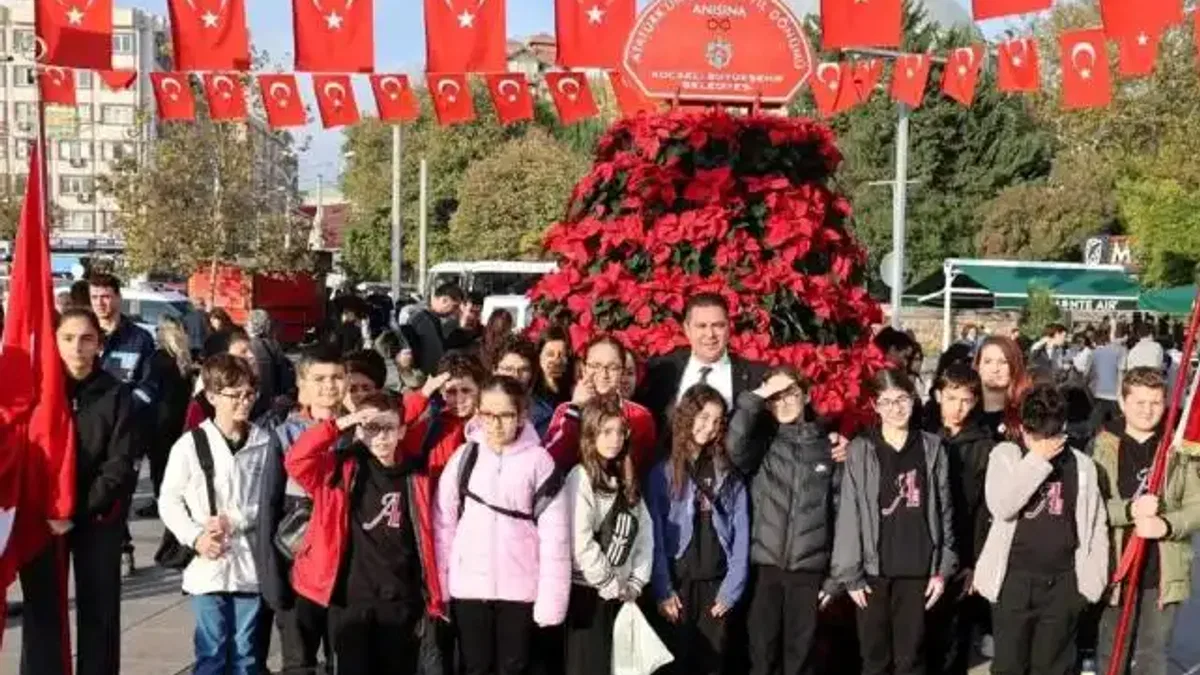 Kocaeli'de 10 Kasım’a özel 1087 Atatürk çiçeği