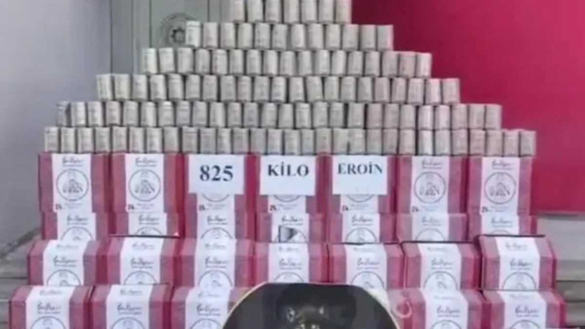 Adana'da 825 kilogram eroin ele geçirildi