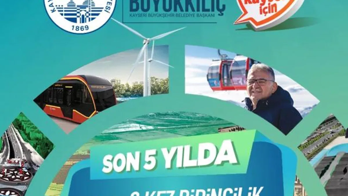 Kayseri Büyükşehir yatırımda Türkiye ikincisi