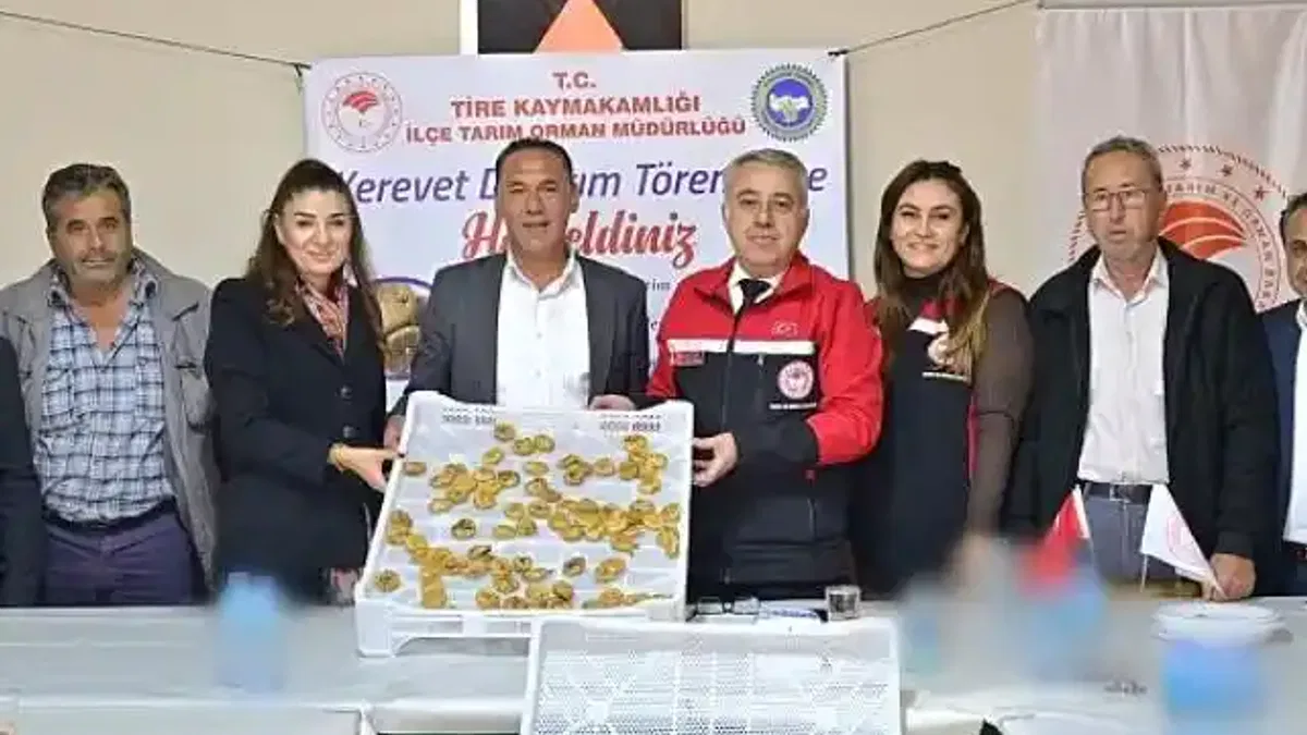 Tire'de Organik İncir Üreticilerine Kerevet Desteği