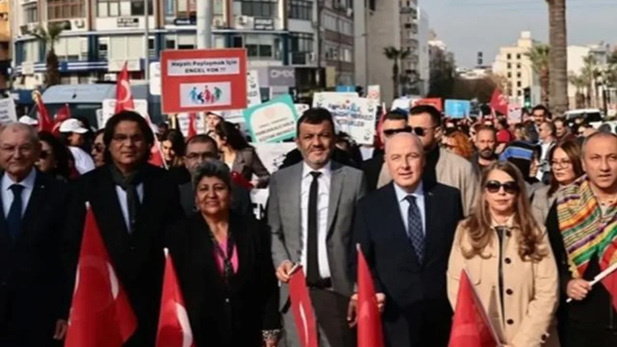 Denizli’de Dünya Engelliler Günü’nde farkındalık yürüyüşü