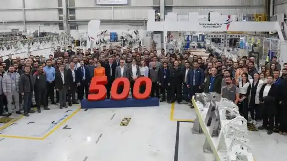 TUSAŞ’tan Airbus A220 Programında 500’üncü sevkiyat