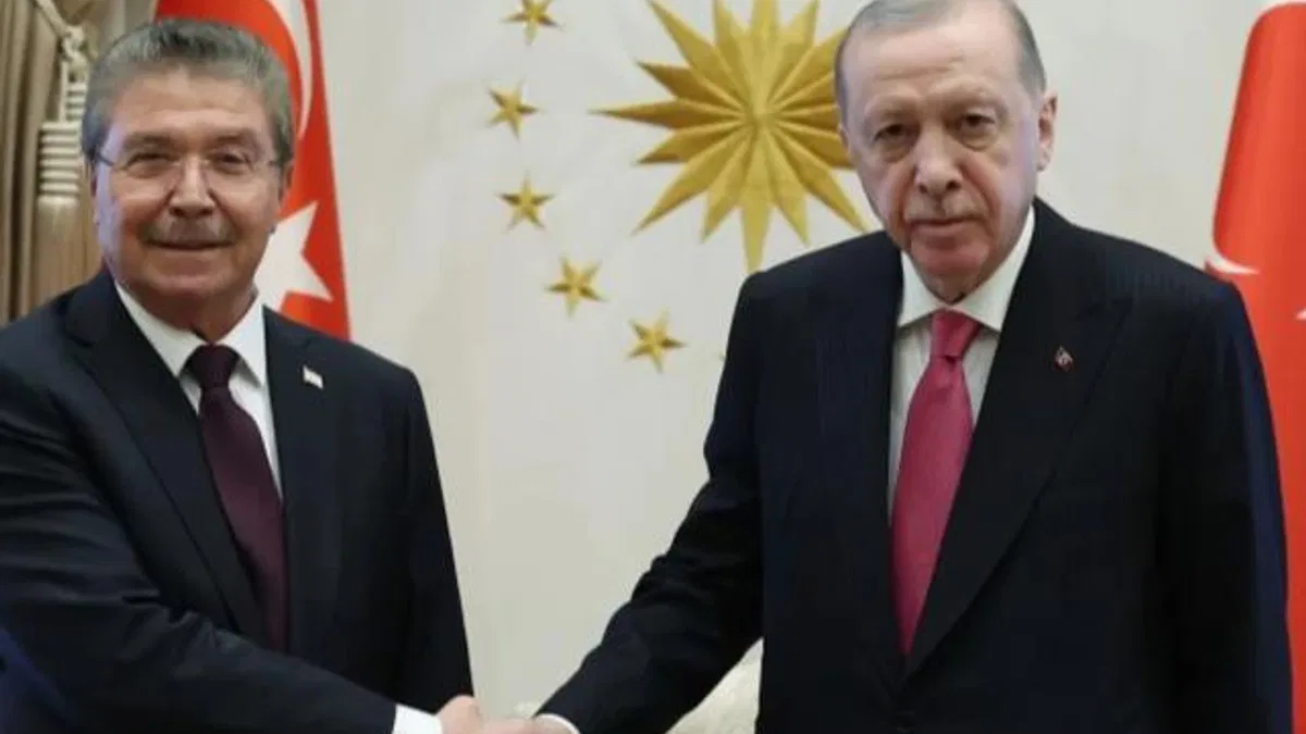 Cumhurbaşkanı Erdoğan, KKTC Başbakanı Üstel’i kabul etti