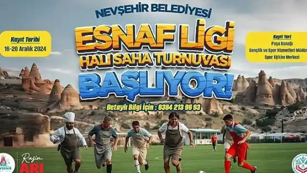 Esnaf Ligi Halı Saha Futbol Turnuvası Düzenlenecek