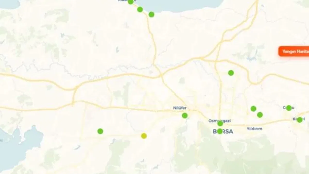 Bursa Büyükşehir yangın noktalarını anlık gösterecek