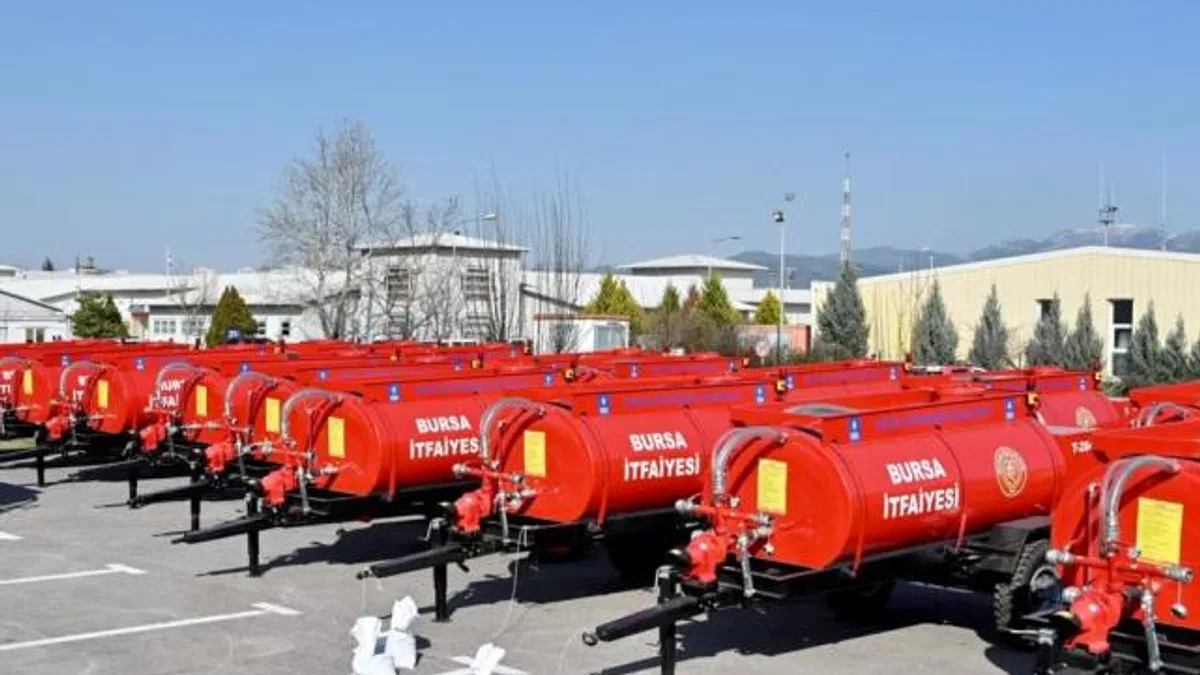 Bursa Büyükşehir'den kırsal mahallelere yangın tankeri