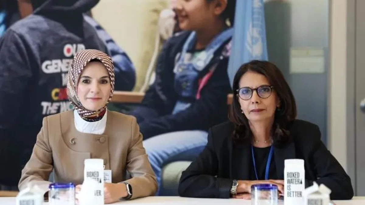 Bakan Göktaş, Najat Maalla M'jid ile buluştu