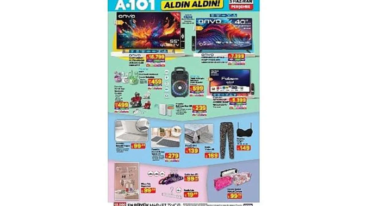 5 Haziran'da A101'de Motosikletten Ev Aletlerine Öne Çıkan Ürünler