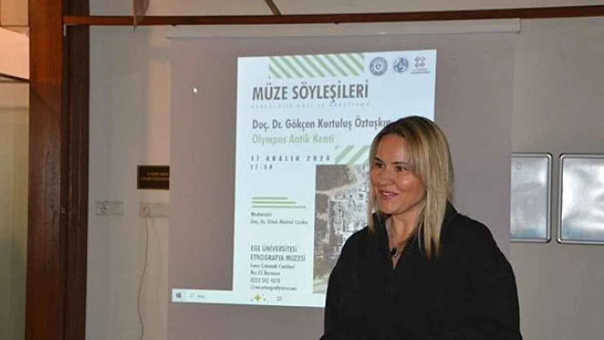 Kazı Başkanı Doç. Dr. Öztaşkın, "Olimpos Antik Kenti" kazı çalışmalarını anlattı