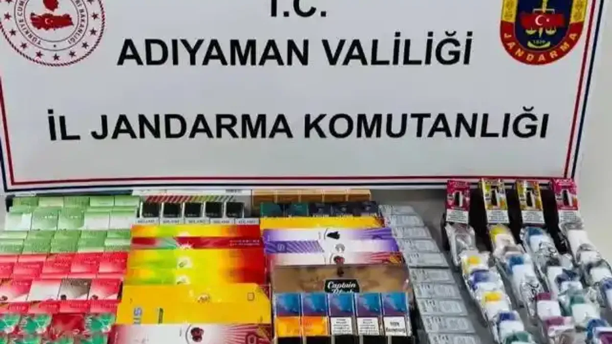 Adıyaman'da kaçak sigara operasyonu