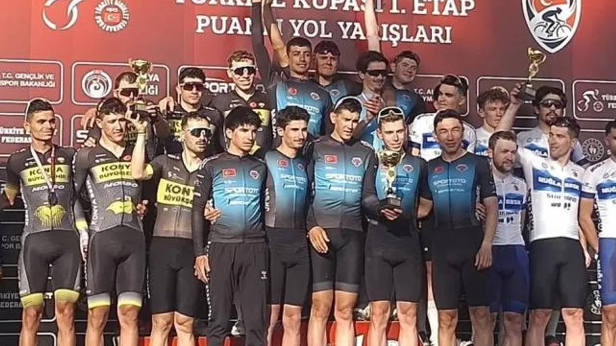 Konyalı bisikletçiler 'Puanlı Yol'da ikinci oldular