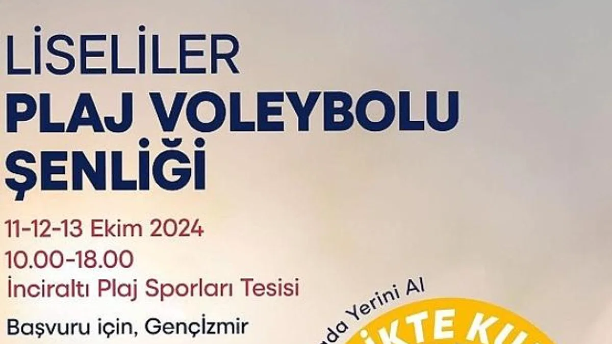 Liseliler plaj voleybolu şenliğinde buluşuyor