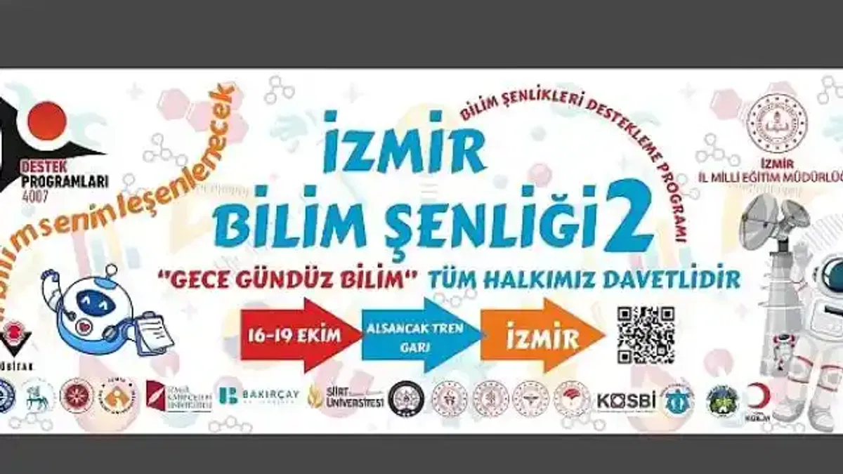 İzmir'de Bilim ve Teknoloji Rüzgârı: TÜBİTAK 4007 Bilim Şenliği-2 Gece-Gündüz Bilim Başlıyor.
