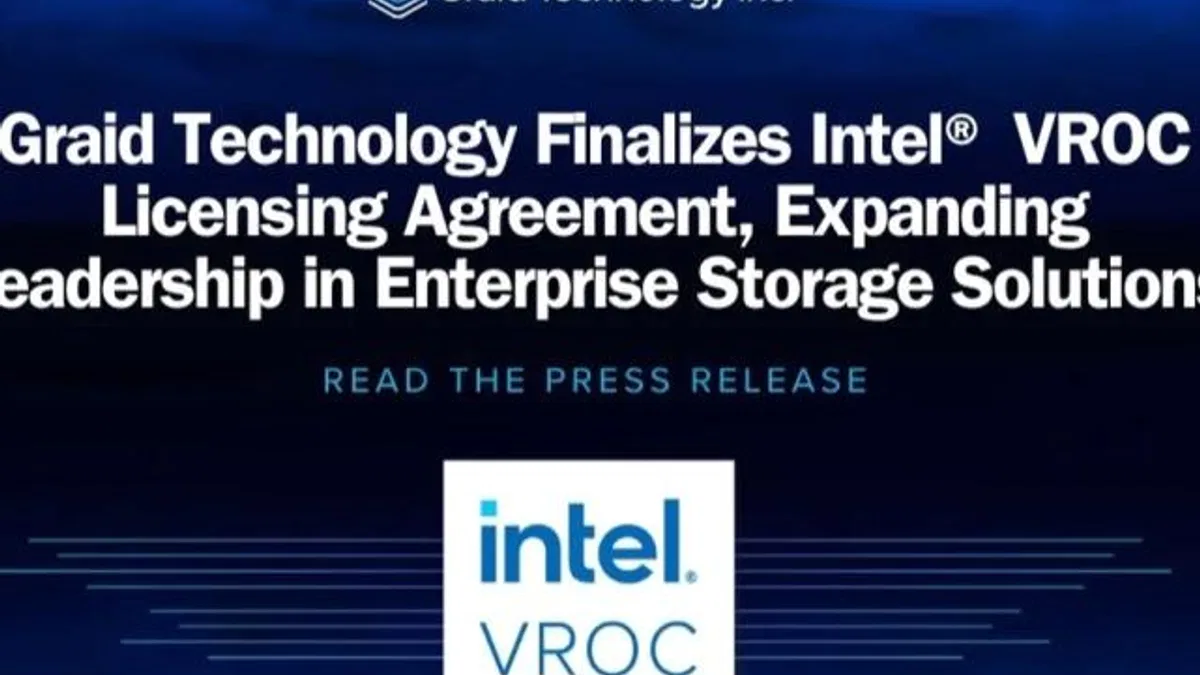 Graid Technology, Intel VROC lisans anlaşmasını tamamladı... Graid, kurumsal depolamada liderliği genişletiyor