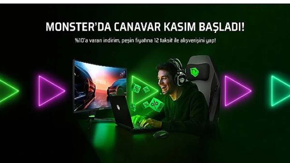 Kasım ayında Monster'dan canavar gibi indirim kampanyası