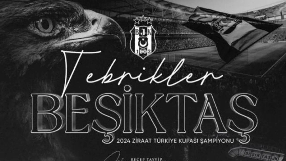 Erdoğan'dan şampiyon Beşiktaş'a kutlama