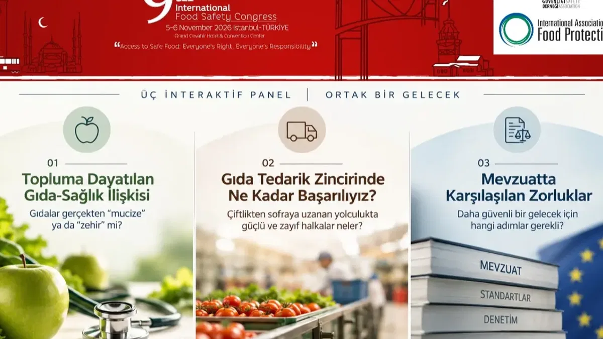 Gıda güvenliğinin tartışmalı başlıkları İstanbul’da masaya yatırılacak