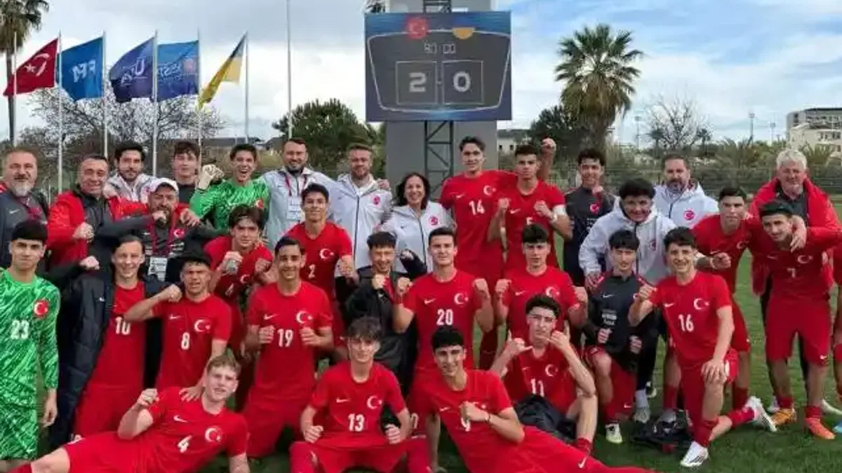 U16 Milliler hazırlıkta Ukrayna’yı 2-0 yendi