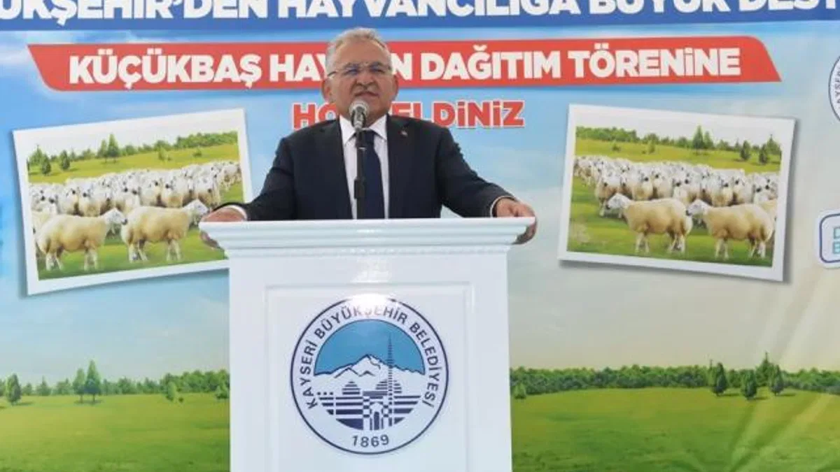 Başkan Büyükkılıç’tan 9 bin 788 besicinin su faturasına 16 milyon TL’lik destek