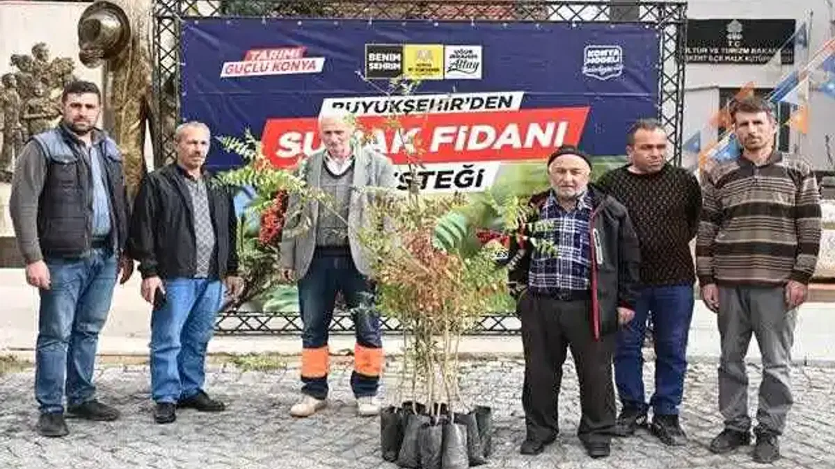 Konya’da 6 bin 370 sumak fidanı çiftçilere ulaştı
