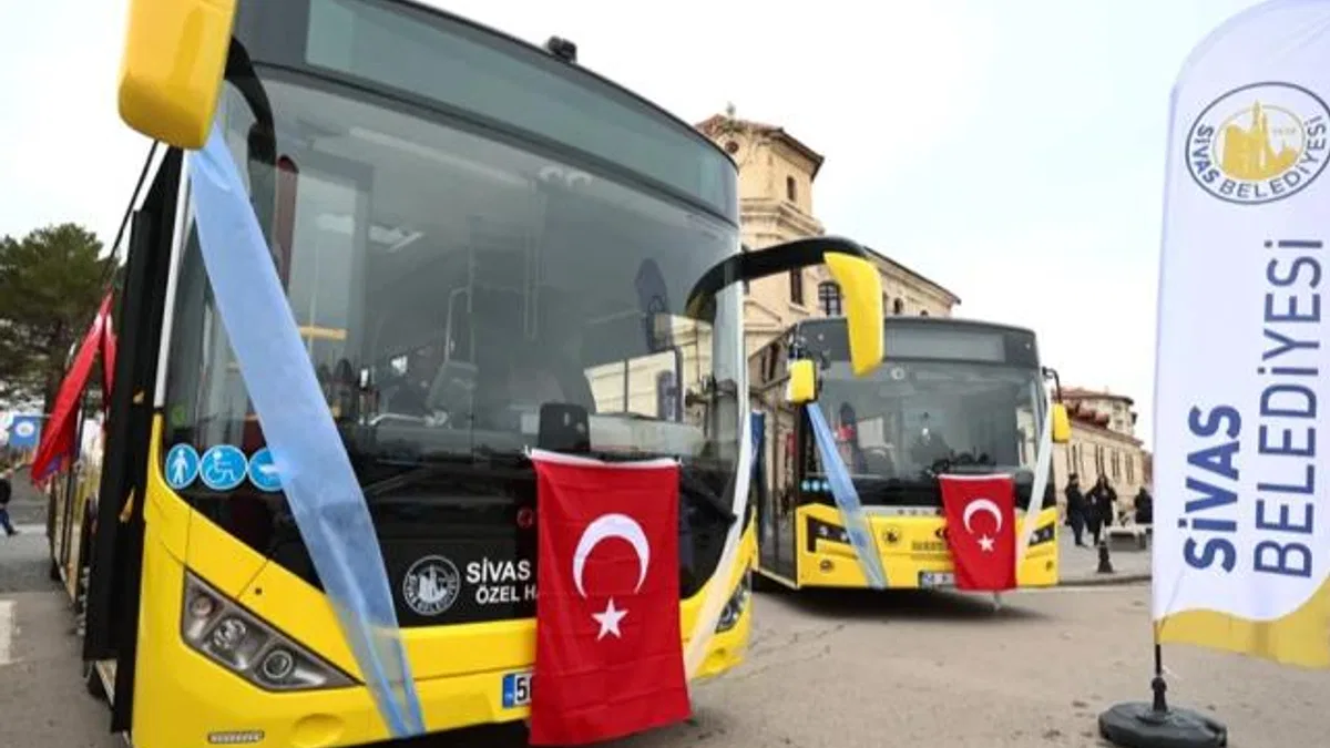 Sivas'ta ulaşım filosu güçleniyor