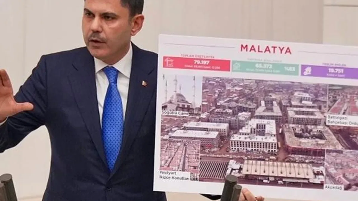 Bakan Kurum: Deprem bölgesindeki konutların yüzde 93'ünün inşaasına başlandı