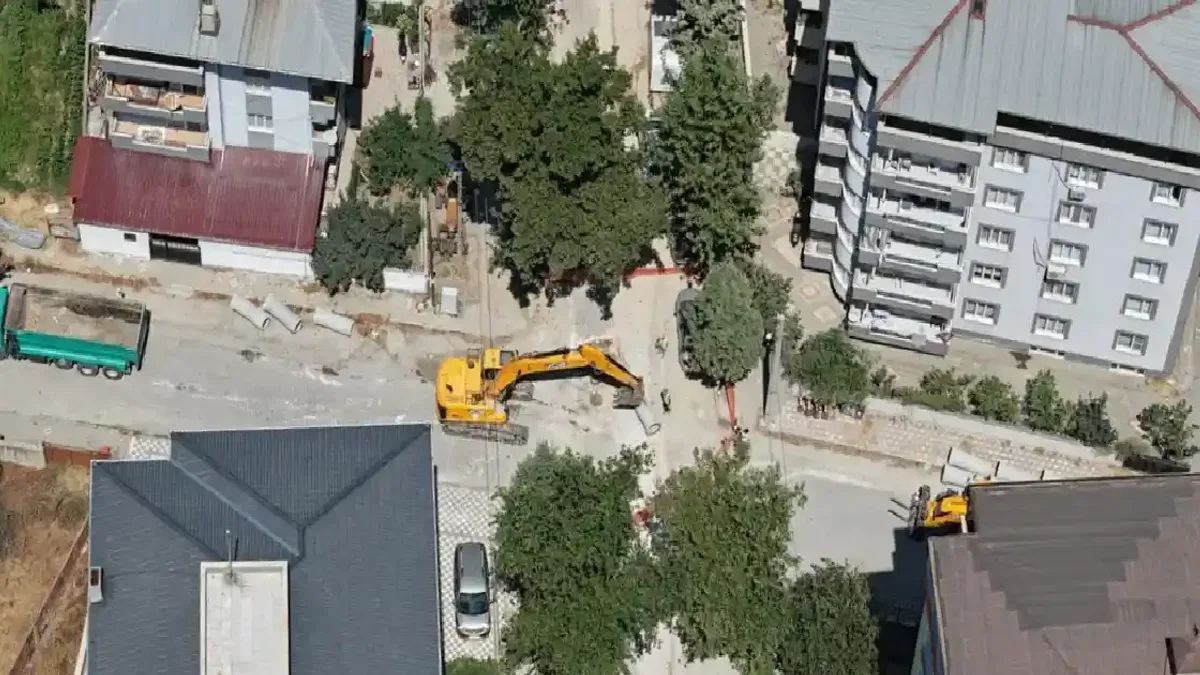 Manisa Soma'ya bin 200 metrelik yağmursuyu hattı
