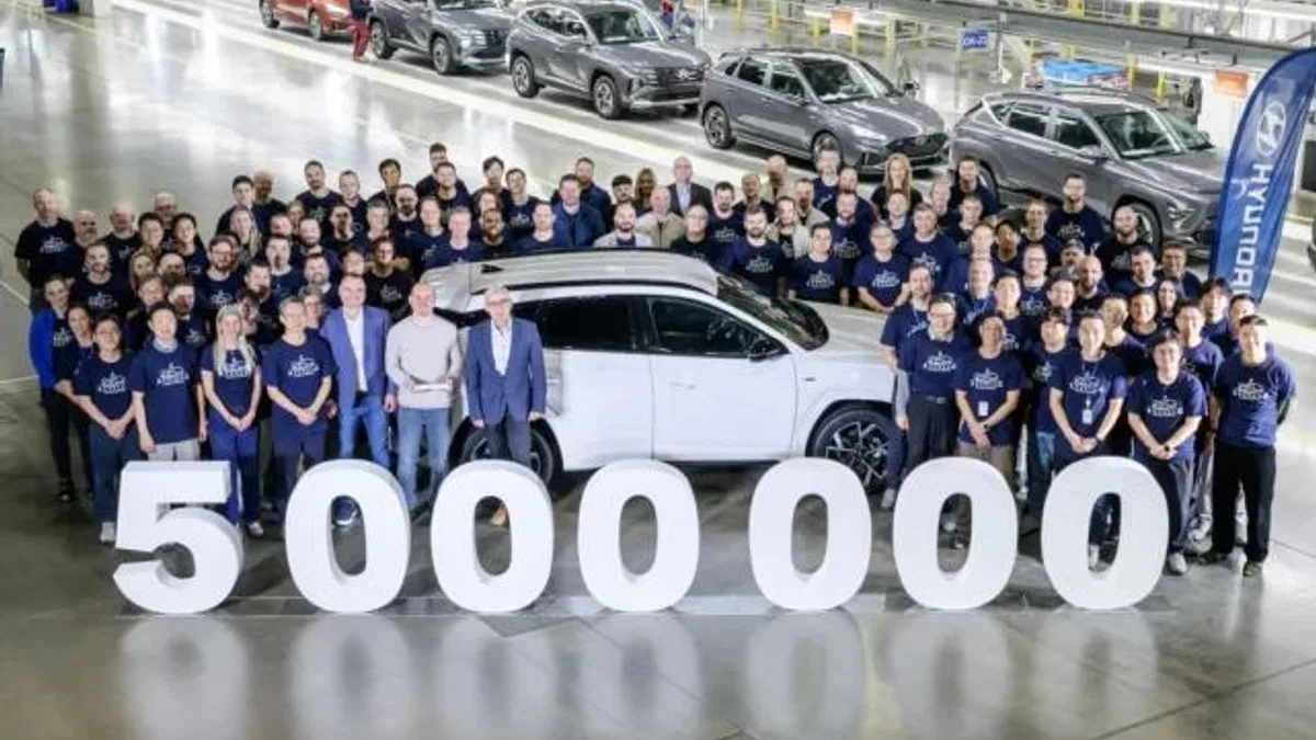 Hyundai Çek fabrikasında 5 milyonuncu aracını üretti