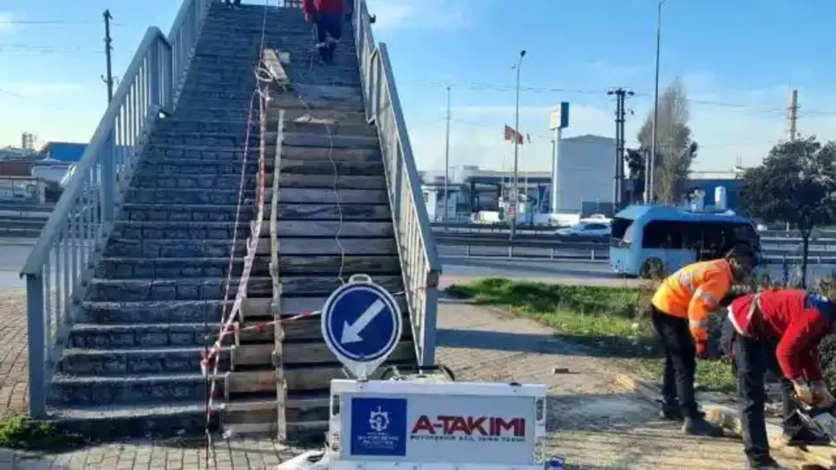 Kocaeli'den Gebze’de üst geçit tadilatı