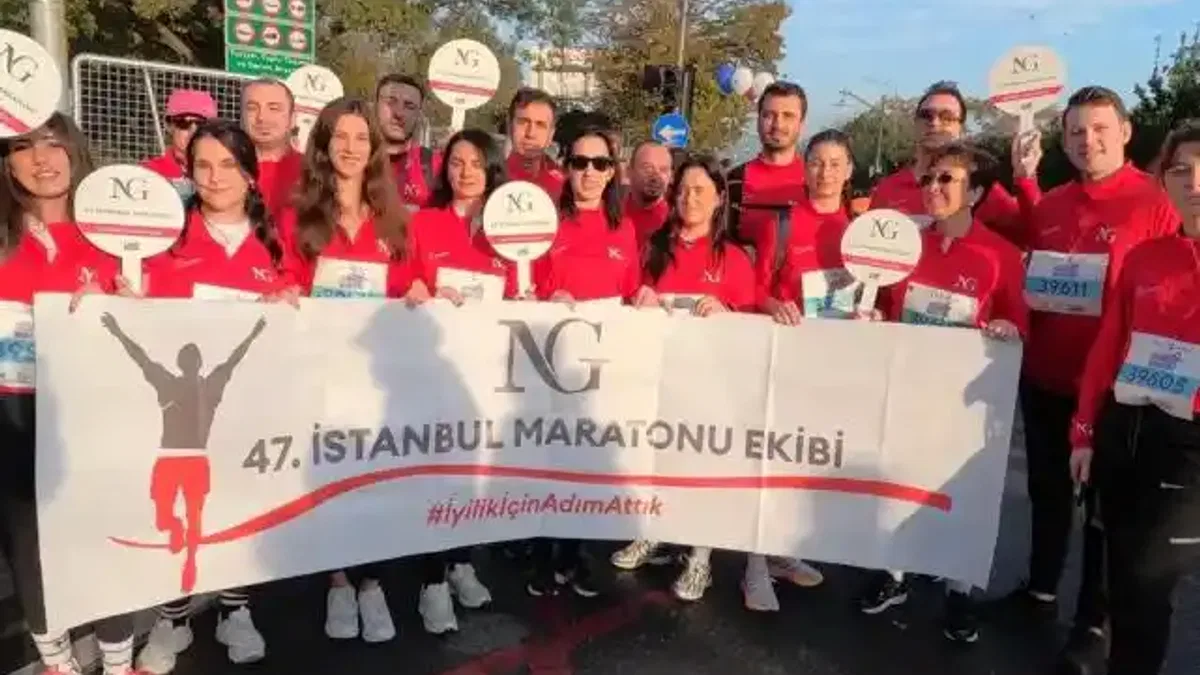 47. İstanbul Maratonu’nda  NG Grup adımları iyiliğe attı!