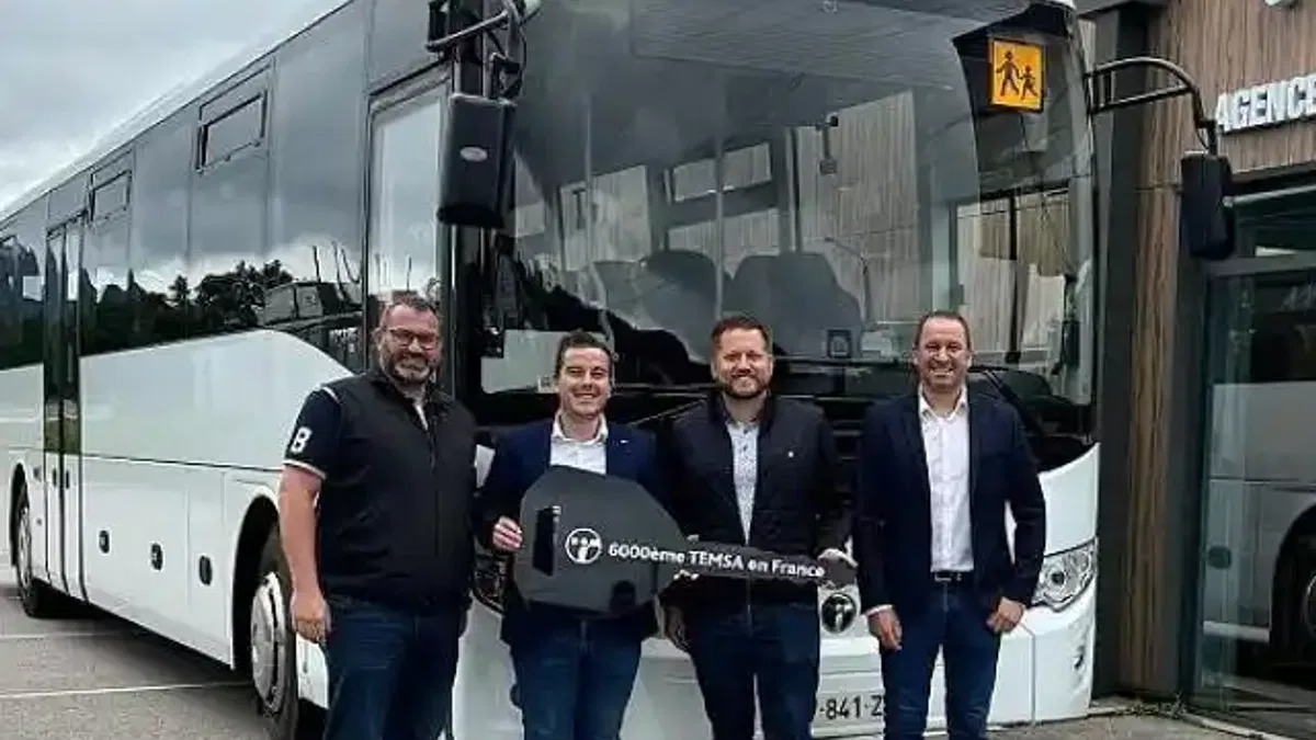 Temsa'dan Fransa'ya 6 bininci araç teslimatı