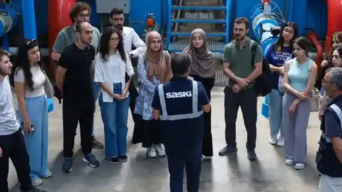 Geleceğin hekimleri SASKİ tesislerinde su ve atık su süreçlerini gözlemledi