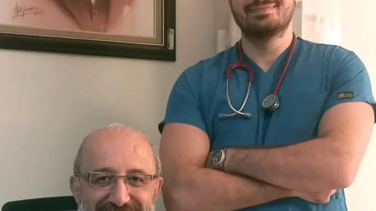 Bursa Mudanya'da baba-oğul aynı hastanede