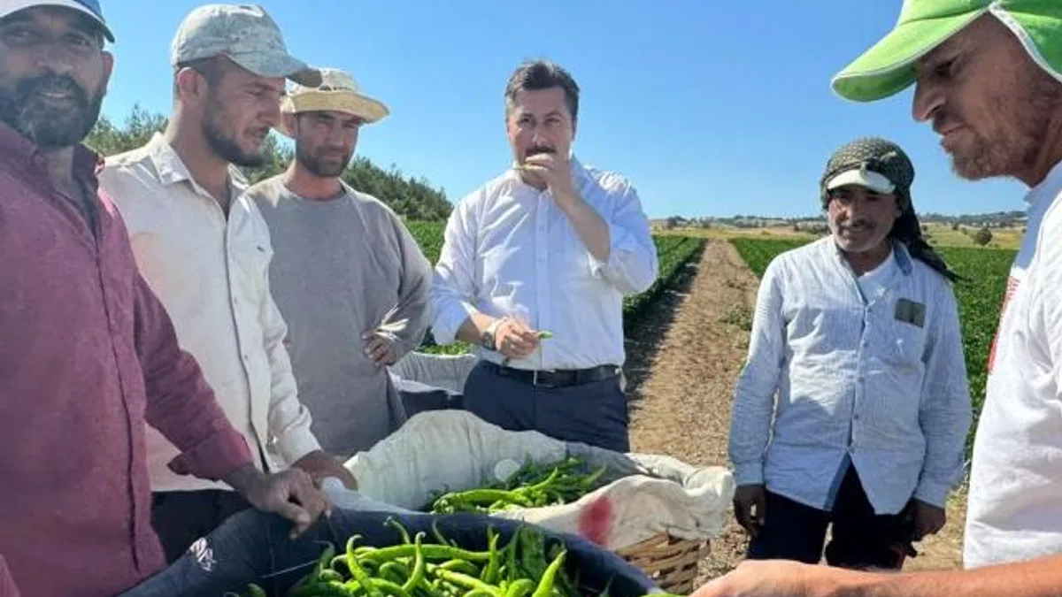 Bursa Yenişehir'de tarla işçilerine 'Özel' ziyaret