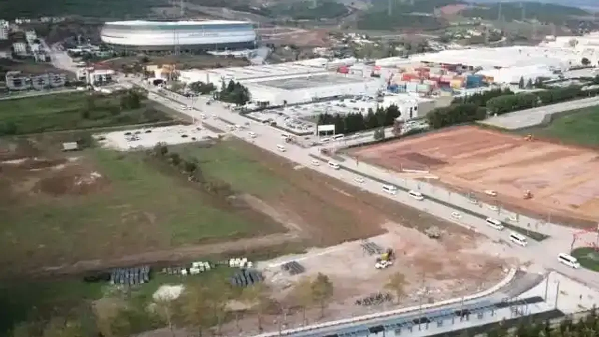 Kocaeli'de milli maç için 220 dönümlük dev organizasyon alanı hazır