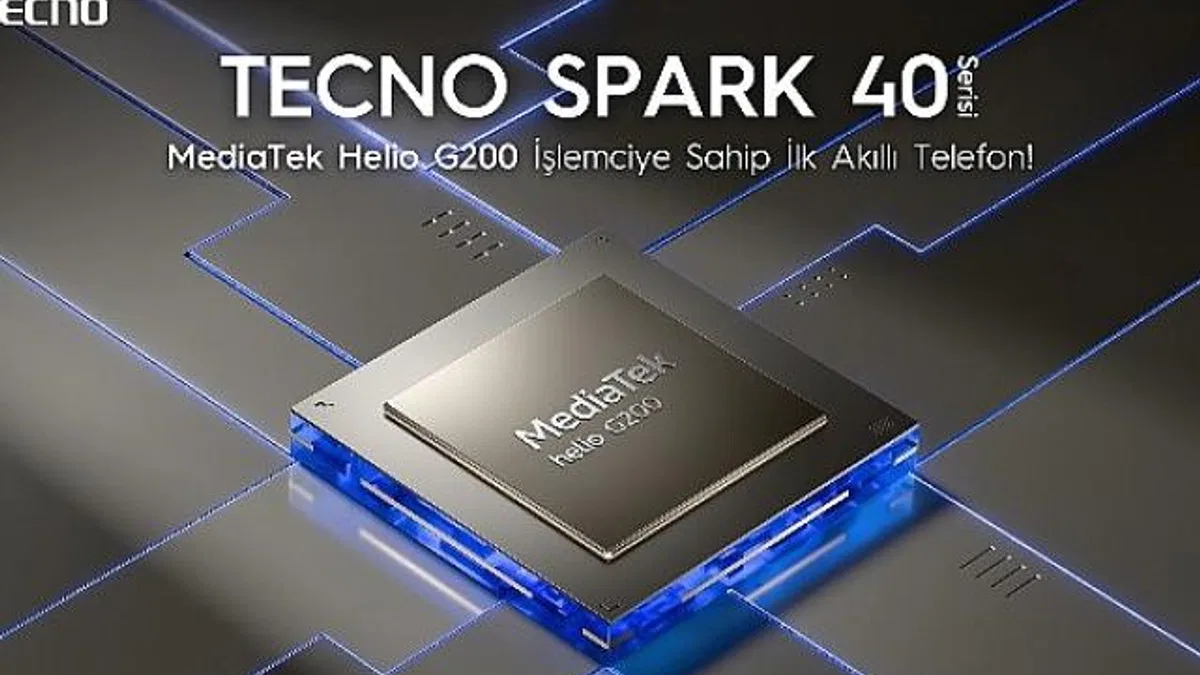 TECNO SPARK 40+, MediaTek Helio G200 İşlemciye sahip ilk akıllı telefon olacak!