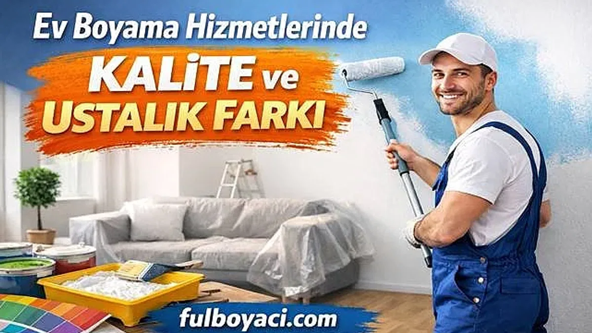 Ev boyama hizmetlerinde kalite ve ustalık farkı