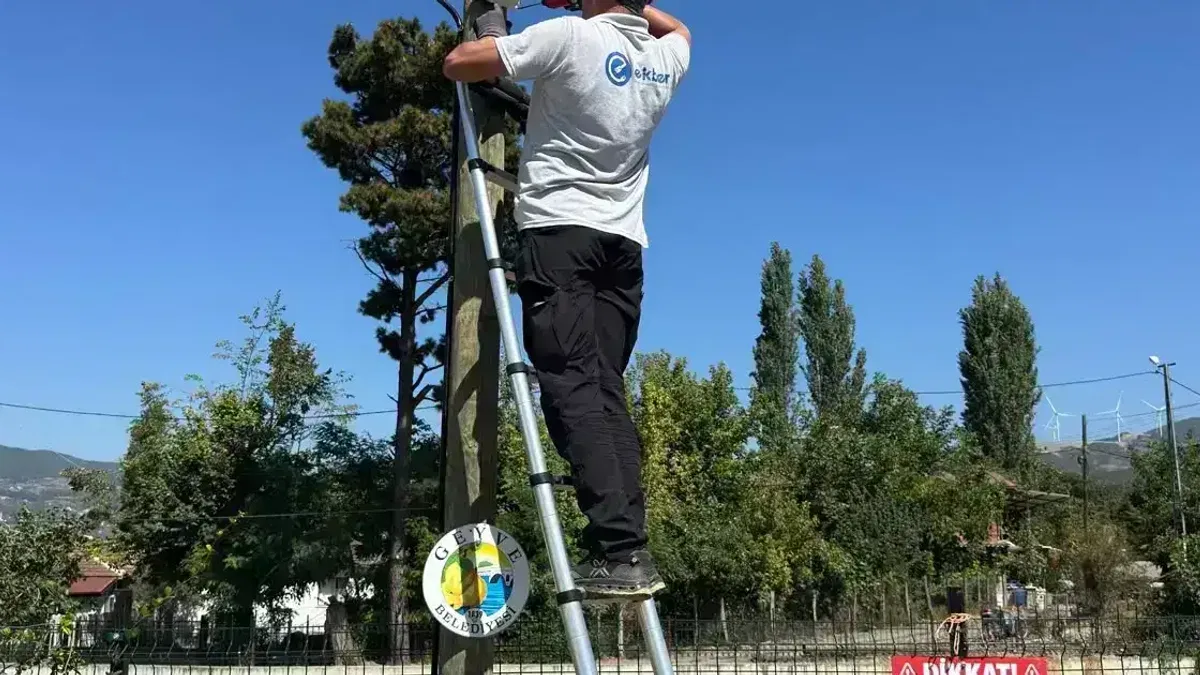 Sakarya Geyve'de parkların kameraları kayda başladı