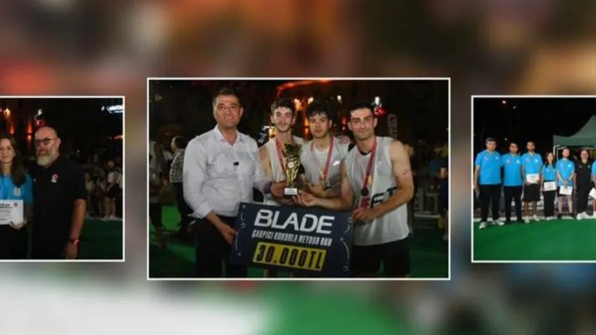 Büyük heyecana sahne olan sokak basketbolu sona erdi