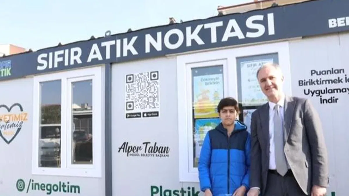 Bursa İnegöl'de 2 yeni sıfır atık noktası hizmete girdi