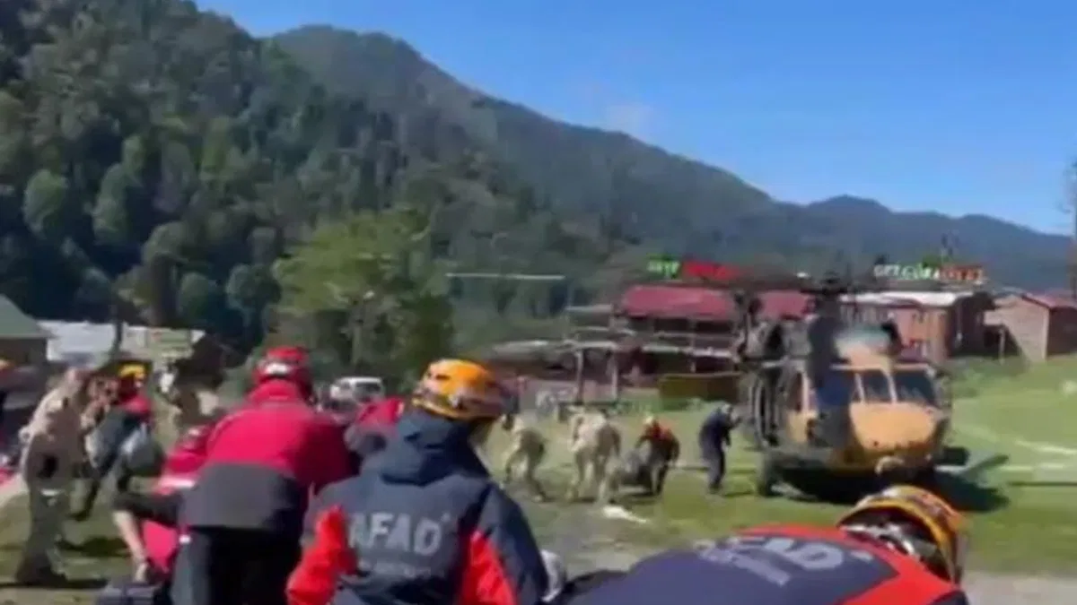 Ayder Yaylası'nda 115 vatandaş tahliye edildi