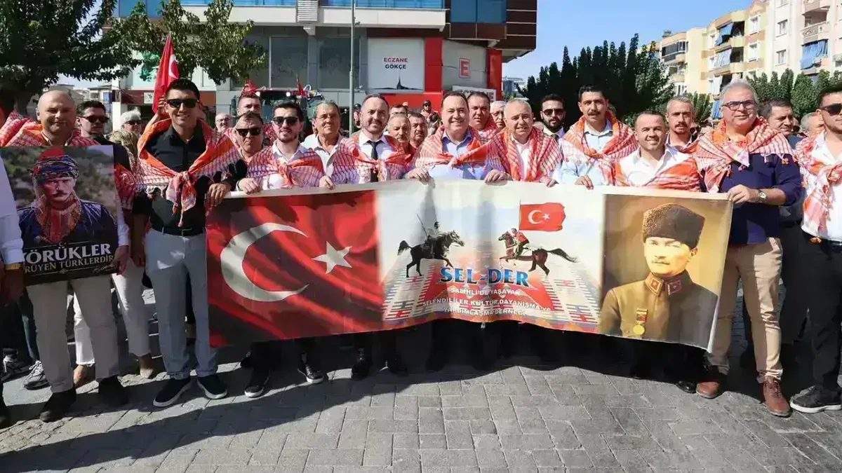 Manisa Salihli'de yaşayan Selendililerden keşkek ve ciritli buluşma
